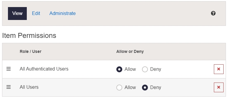 Remote Check-In page permissions