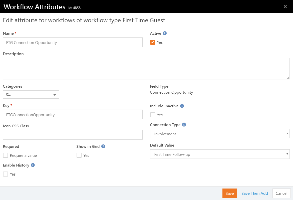 workflow attributes