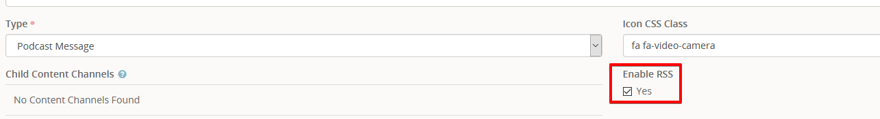 Enable RSS
